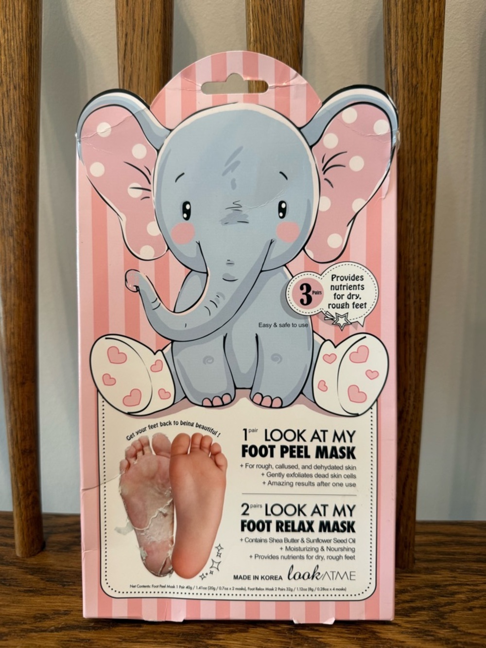 Look At My Foot Mask Set - 1 Peel Mask & 2 Relax Masks - NIB